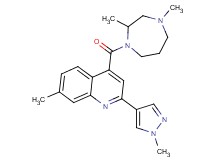 4-[(2,4-dimethyl-1,4-diazepan-1-yl)carbonyl]-7-methyl-2-(1-methyl-1H-pyrazol-4-yl)quinoline