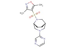 (1S*,5R*)-6-[(3,5-dimethyl-4-isoxazolyl)sulfonyl]-3-(2-pyrazinyl)-3,6-diazabicyclo[3.2.2]nonane