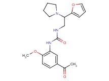 N-(5-acetyl-2-methoxyphenyl)-N'-[2-(2-furyl)-2-pyrrolidin-1-ylethyl]urea