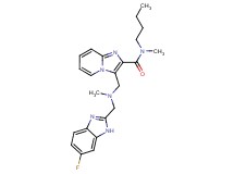 N-butyl-3-{[[(6-fluoro-1H-benzimidazol-2-yl)methyl](methyl)amino]methyl}-N-methylimidazo[1,2-a]pyridine-2-carboxamide