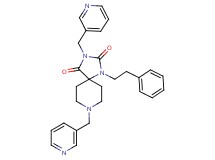 1-(2-phenylethyl)-3,8-bis(3-pyridinylmethyl)-1,3,8-triazaspiro[4.5]decane-2,4-dione