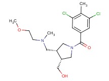 ((3R*,4R*)-1-(3,5-dichloro-4-methylbenzoyl)-4-{[(2-methoxyethyl)(methyl)amino]methyl}pyrrolidin-3-yl)methanol
