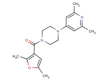 1-(2,5-dimethyl-3-furoyl)-4-(2,6-dimethyl-4-pyridinyl)piperazine