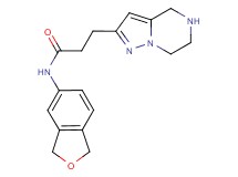 N-(1,3-dihydro-2-benzofuran-5-yl)-3-(4,5,6,7-tetrahydropyrazolo[1,5-a]pyrazin-2-yl)propanamide hydrochloride