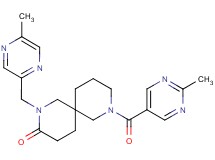 2-[(5-methylpyrazin-2-yl)methyl]-8-[(2-methylpyrimidin-5-yl)carbonyl]-2,8-diazaspiro[5.5]undecan-3-one