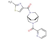 (1S*,5R*)-6-[(2-methyl-1,3-thiazol-4-yl)carbonyl]-3-(pyridin-2-ylcarbonyl)-3,6-diazabicyclo[3.2.2]nonane