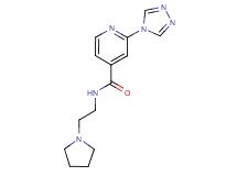 N-(2-pyrrolidin-1-ylethyl)-2-(4H-1,2,4-triazol-4-yl)isonicotinamide