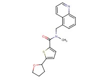 N-methyl-N-(5-quinolinylmethyl)-5-(tetrahydro-2-furanyl)-2-thiophenecarboxamide
