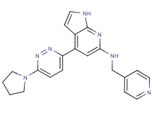 N-(pyridin-4-ylmethyl)-4-(6-pyrrolidin-1-ylpyridazin-3-yl)-1H-pyrrolo[2,3-b]pyridin-6-amine