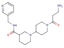 1'-beta-alanyl-N-(3-pyridinylmethyl)-1,4'-bipiperidine-3-carboxamide dihydrochloride