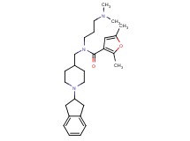 N-{[1-(2,3-dihydro-1H-inden-2-yl)-4-piperidinyl]methyl}-N-[3-(dimethylamino)propyl]-2,5-dimethyl-3-furamide