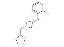3-(2-chlorophenoxy)-1-(tetrahydro-3-furanylmethyl)azetidine
