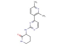 3-{[4-(2,6-dimethylpyridin-3-yl)pyrimidin-2-yl]amino}piperidin-2-one