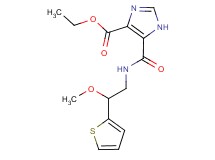 ethyl 5-({[2-methoxy-2-(2-thienyl)ethyl]amino}carbonyl)-1H-imidazole-4-carboxylate