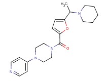 1-[5-(1-piperidin-1-ylethyl)-2-furoyl]-4-pyridin-4-ylpiperazine