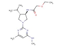 2-ethoxy-N-{rel-(3R,4S)-4-isopropyl-1-[4-methyl-6-(methylamino)-2-pyrimidinyl]-3-pyrrolidinyl}acetamide hydrochloride