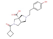 (3aS*,6aS*)-2-(cyclobutylcarbonyl)-5-[2-(4-hydroxyphenyl)ethyl]hexahydropyrrolo[3,4-c]pyrrole-3a(1H)-carboxylic acid
