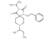 8-sec-butyl-3-isopropyl-1-(2-phenylethyl)-1,3,8-triazaspiro[4.5]decane-2,4-dione