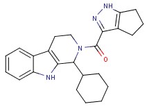 1-cyclohexyl-2-(1,4,5,6-tetrahydrocyclopenta[c]pyrazol-3-ylcarbonyl)-2,3,4,9-tetrahydro-1H-beta-carboline