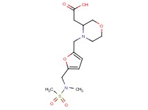 {4-[(5-{[methyl(methylsulfonyl)amino]methyl}-2-furyl)methyl]-3-morpholinyl}acetic acid