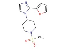 4-[2-(2-furyl)-1H-imidazol-1-yl]-1-(methylsulfonyl)piperidine