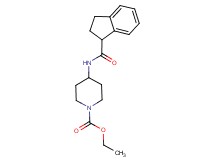 ethyl 4-[(2,3-dihydro-1H-inden-1-ylcarbonyl)amino]piperidine-1-carboxylate