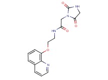 2-(2,5-dioxo-1-imidazolidinyl)-N-[2-(8-quinolinyloxy)ethyl]acetamide