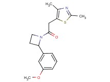 5-{2-[2-(3-methoxyphenyl)azetidin-1-yl]-2-oxoethyl}-2,4-dimethyl-1,3-thiazole