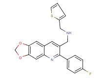 1-[6-(4-fluorophenyl)[1,3]dioxolo[4,5-g]quinolin-7-yl]-N-(2-thienylmethyl)methanamine