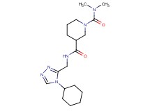 N~3~-[(4-cyclohexyl-4H-1,2,4-triazol-3-yl)methyl]-N~1~,N~1~-dimethyl-1,3-piperidinedicarboxamide