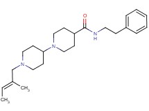 1'-[(2E)-2-methyl-2-buten-1-yl]-N-(2-phenylethyl)-1,4'-bipiperidine-4-carboxamide