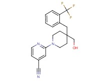 2-{4-(hydroxymethyl)-4-[2-(trifluoromethyl)benzyl]piperidin-1-yl}isonicotinonitrile