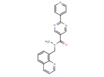 N-methyl-2-(4-pyridinyl)-N-(8-quinolinylmethyl)-5-pyrimidinecarboxamide