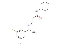 N-cyclohexyl-3-{[1-(3,5-difluorophenyl)ethyl]amino}propanamide