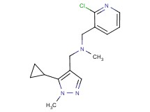 1-(2-chloropyridin-3-yl)-N-[(5-cyclopropyl-1-methyl-1H-pyrazol-4-yl)methyl]-N-methylmethanamine
