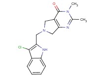 6-[(3-chloro-1H-indol-2-yl)methyl]-2,3-dimethyl-3,5,6,7-tetrahydro-4H-pyrrolo[3,4-d]pyrimidin-4-one