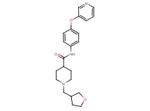 N-[4-(3-pyridinyloxy)phenyl]-1-(tetrahydro-3-furanylmethyl)-4-piperidinecarboxamide