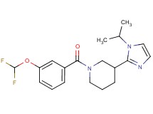 1-[3-(difluoromethoxy)benzoyl]-3-(1-isopropyl-1H-imidazol-2-yl)piperidine