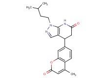 1-(3-methylbutyl)-4-(4-methyl-2-oxo-2H-chromen-7-yl)-1,4,5,7-tetrahydro-6H-pyrazolo[3,4-b]pyridin-6-one