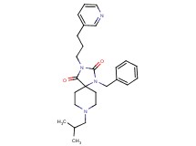 1-benzyl-8-isobutyl-3-[3-(3-pyridinyl)propyl]-1,3,8-triazaspiro[4.5]decane-2,4-dione