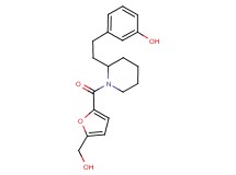 3-(2-{1-[5-(hydroxymethyl)-2-furoyl]piperidin-2-yl}ethyl)phenol