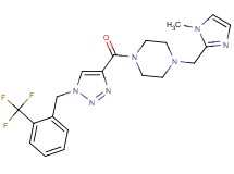 1-[(1-methyl-1H-imidazol-2-yl)methyl]-4-({1-[2-(trifluoromethyl)benzyl]-1H-1,2,3-triazol-4-yl}carbonyl)piperazine