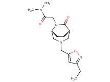 2-{(1S*,5R*)-3-[(3-ethylisoxazol-5-yl)methyl]-7-oxo-3,6-diazabicyclo[3.2.2]non-6-yl}-N,N-dimethylacetamide