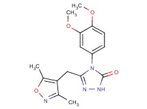 4-(3,4-dimethoxyphenyl)-5-[(3,5-dimethylisoxazol-4-yl)methyl]-2,4-dihydro-3H-1,2,4-triazol-3-one