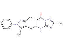 5-[(3,5-dimethyl-1-phenyl-1H-pyrazol-4-yl)methyl]-2-methyl[1,2,4]triazolo[1,5-a]pyrimidin-7(4H)-one