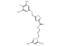 5-[(4-chloro-3,5-dimethylphenoxy)methyl]-N-[3-(3,5-dimethyl-1H-pyrazol-1-yl)propyl]-3-isoxazolecarboxamide