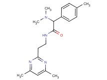 2-(dimethylamino)-N-[2-(4,6-dimethyl-2-pyrimidinyl)ethyl]-2-(4-methylphenyl)acetamide