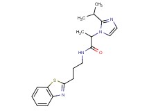 N-[3-(1,3-benzothiazol-2-yl)propyl]-2-(2-isopropyl-1H-imidazol-1-yl)propanamide