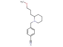 4-{[2-(3-methoxypropyl)piperidin-1-yl]methyl}benzonitrile