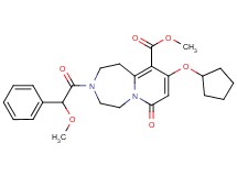 methyl 9-(cyclopentyloxy)-3-[methoxy(phenyl)acetyl]-7-oxo-1,2,3,4,5,7-hexahydropyrido[1,2-d][1,4]diazepine-10-carboxylate
